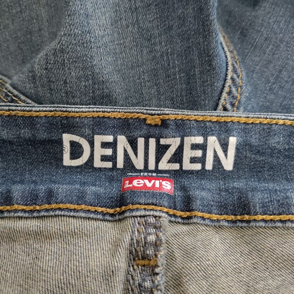 Denizen Levi’s Women’s Denim Shorts Size 18 Blue Mid Rise Stretch Cuffed - Picture 4 of 5